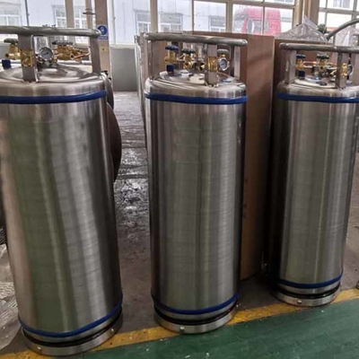 Verticale Cryogene Geïsoleerde Vacuüm de Stikstoftank van de Dewarvatcilinder Aluminium