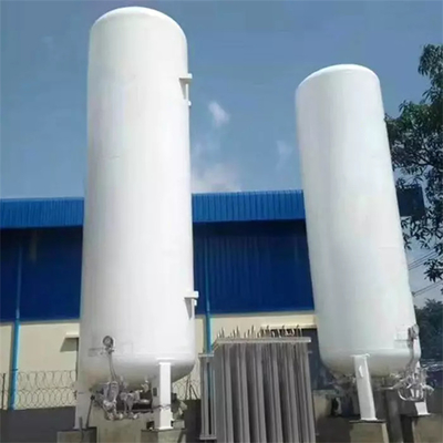 Cryogene vloeistofopslagtank met platte bodem Groot formaat