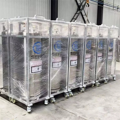Chemische Cryogene Dewarvatcilinder 195l met Kader voor Lar Lco 2 Lo2 Ln2