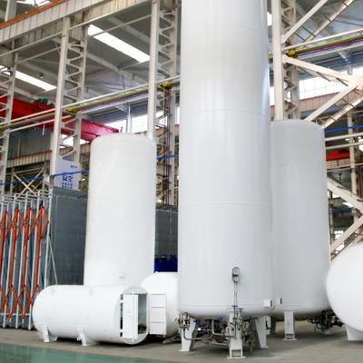 ASME industriële roestvrijstalen vloeibare cryogene opslagtank