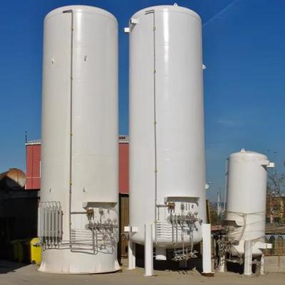 50000L Verticale Cryogene Vloeibare Stikstoftank 304/316 Roestvrij Staal