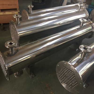 0.1-10m/S de de dubbele van het de WarmtewisselaarKoolstofstaal van het Buisblad Condensator en Evaporator