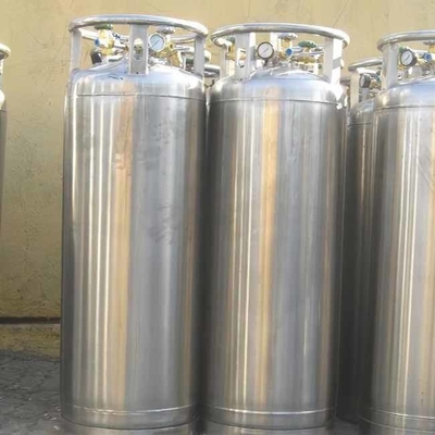 Cryogene het Dewarvatcilinder 210l, de Verwijderbare Tanks van de voedselrang van de Dewarvatzuurstof
