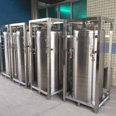 Verticale Cryogene Geïsoleerde Vacuüm de Stikstoftank van de Dewarvatcilinder Aluminium