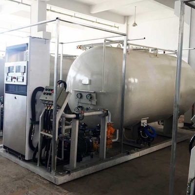 10m3 het autobenzinestation Q345R van het L.P.gas 220 Volts Steunbalk Opgezette