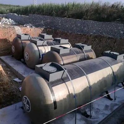 100cbm het Plastiek van de de Tank70m3 SF Glasvezel FRP van de Stookolieopslag